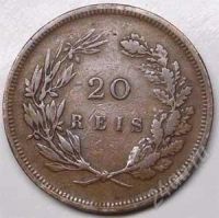 Лот: 904759. Фото: 2. Португалия. 20 рейс 1892г. Большая... Монеты