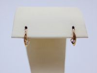 Лот: 12321156. Фото: 2. ЗОЛОТЫЕ СЕРЬГИ СО ВСТАВКАМИ 1... Ювелирные изделия, бижутерия, часы