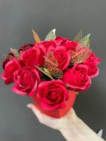 Лот: 21448625. Фото: 2. Букет из мыльных роз Сердце. Подарок... 23 февраля и 8 марта