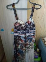 Лот: 12633430. Фото: 2. Длинный сарафан с необычной расцветкой. Женская одежда
