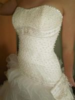 Лот: 1358103. Фото: 2. Красивое свадебное платье, молочного... Свадебная мода