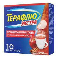 Лот: 23989716. Фото: 2. Терафлю экстра пор. для приг... Медицина