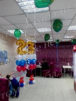 Лот: 10962957. Фото: 2. Гелиевые шары на день защитника... Сувениры, подарки