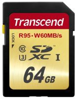 Лот: 4692586. Фото: 2. Карта памяти SD XC 64 GB Transcend... Носители информации