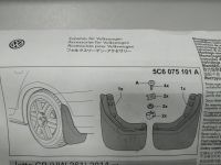 Лот: 17893199. Фото: 2. Брызговики задние Volkswagen Jetta... Автозапчасти