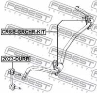 Лот: 25870197. Фото: 2. Втулка заднего стабилизатора комплект... Автозапчасти