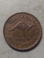 Лот: 18269383. Фото: 2. 1/2 пенни 1961 Австралия. Монеты