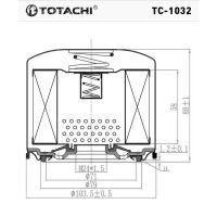 Лот: 20925369. Фото: 2. Фильтр масляный TC-1032 TOTACHI... Автозапчасти