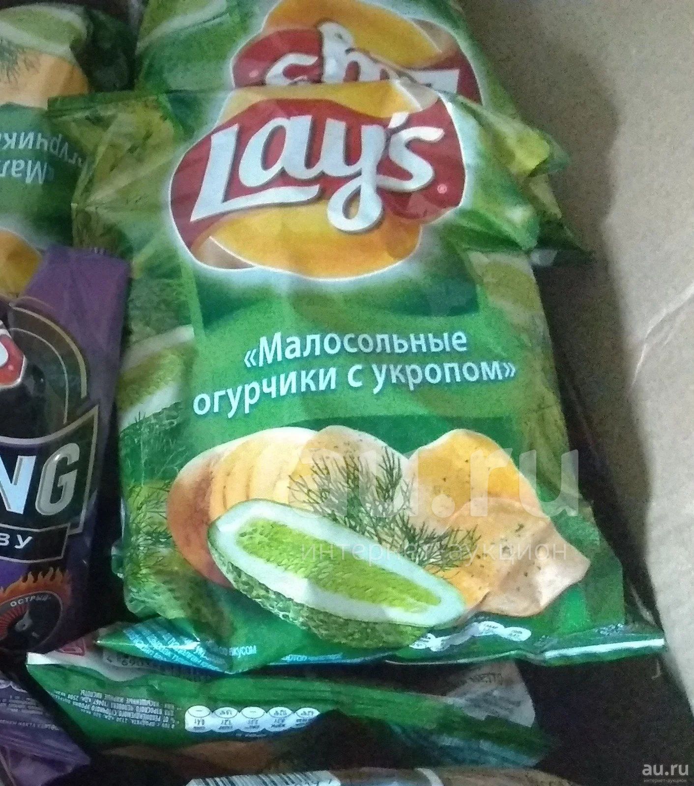 Чипсы Лейс малосольные огурчики