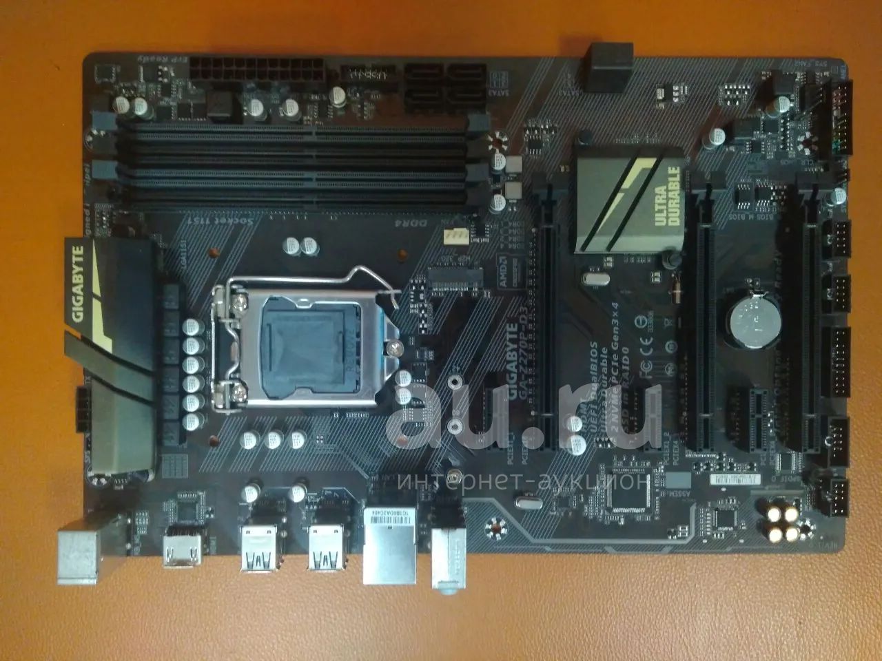 Б\У материнская плата для компьютера GigaByte Ultra Durable GA-Z270P-D3 ...