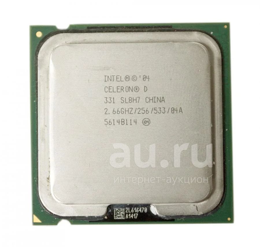 Процессор Intel | LGA775 | Celeron D 331 | 1 ядро | 1 поток | 2.6ГГц ...