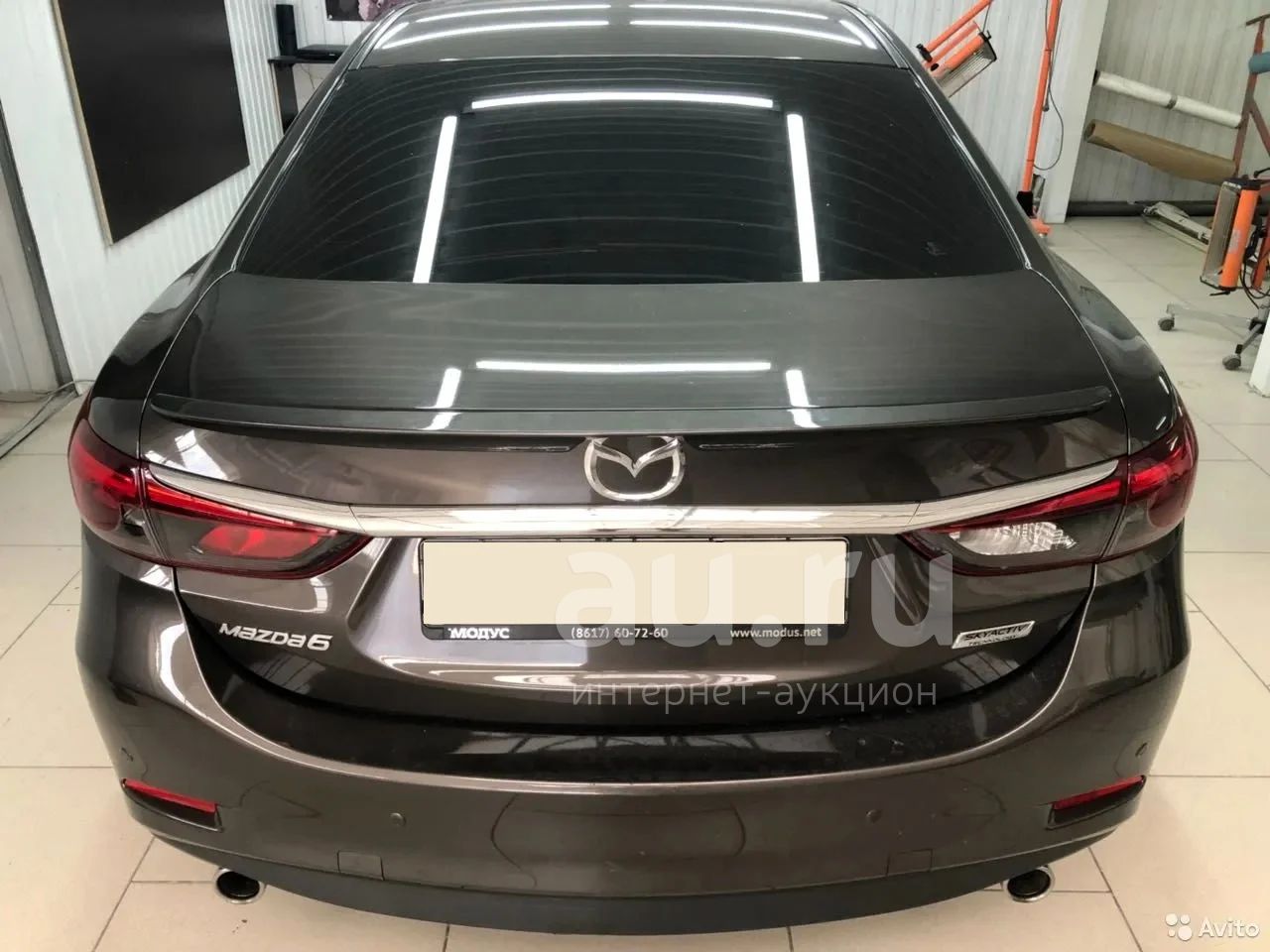 Лип спойлер на крышку багажника Mazda 6 gj (Мазда 6) 2012г-выше ...