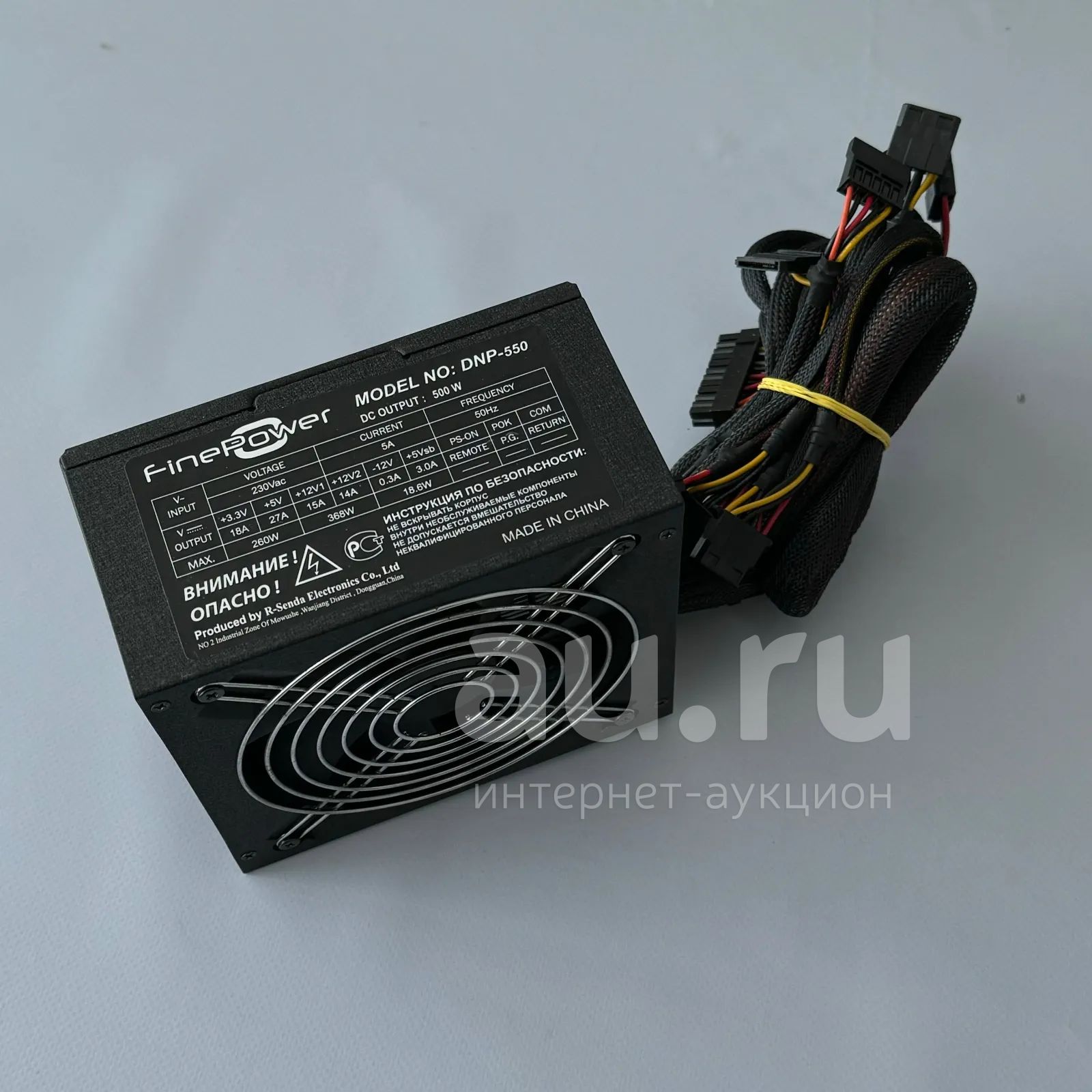 FinePower DNP-550 500W (24+4 pin CPU/ 6+8 pin GPU/ 4 Sata/ 4 Molex ...