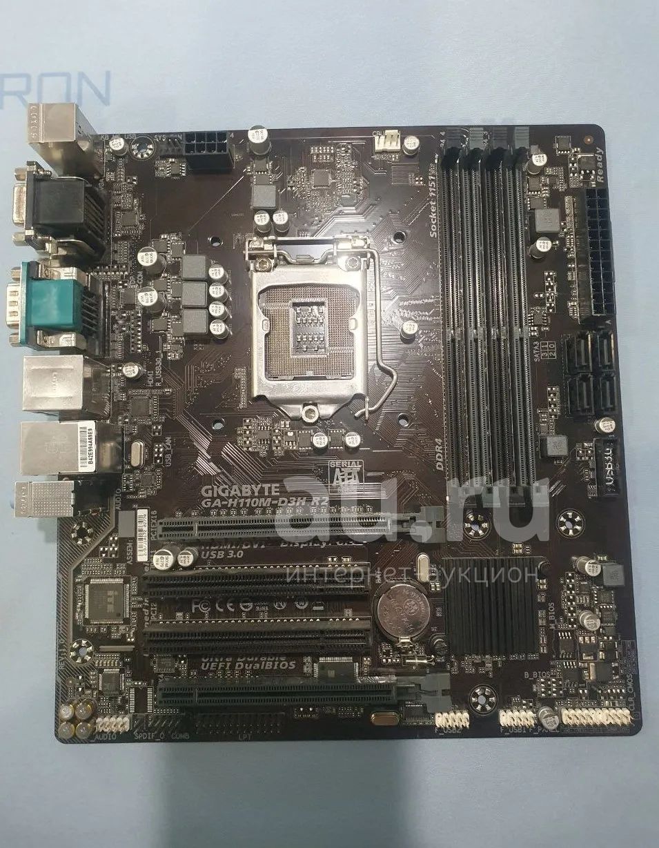 Материнская плата Gigabyte LGA1151 H110 GA-H110M-D3H R2 4xDDR4 2xPCI ...