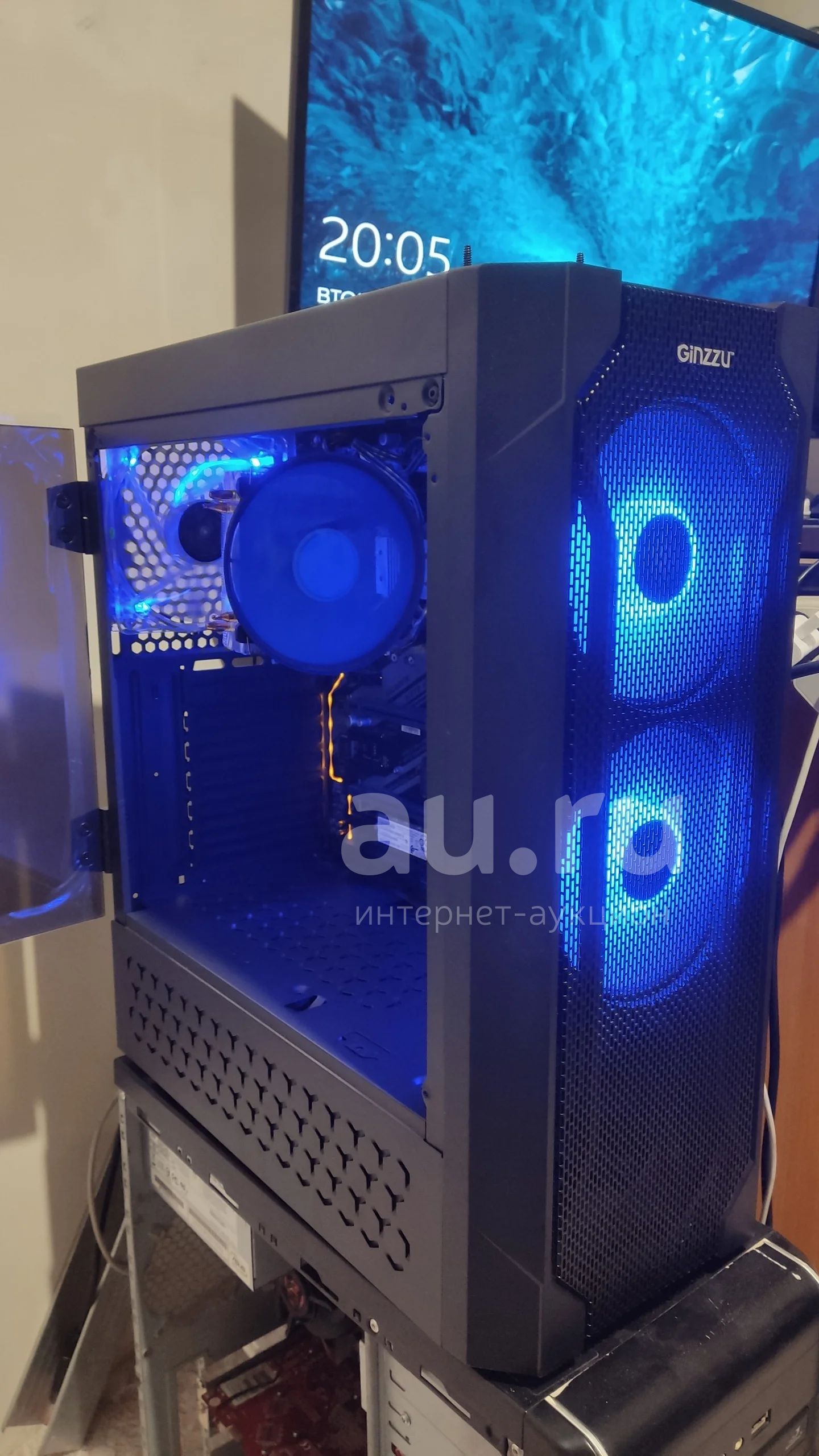 Корпус Ginzzu SL300 Acrylic Window — купить в Красноярске. Состояние ...
