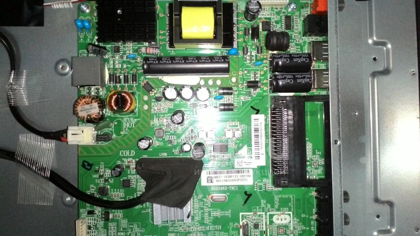Эл схема платы msd3463 t8c1