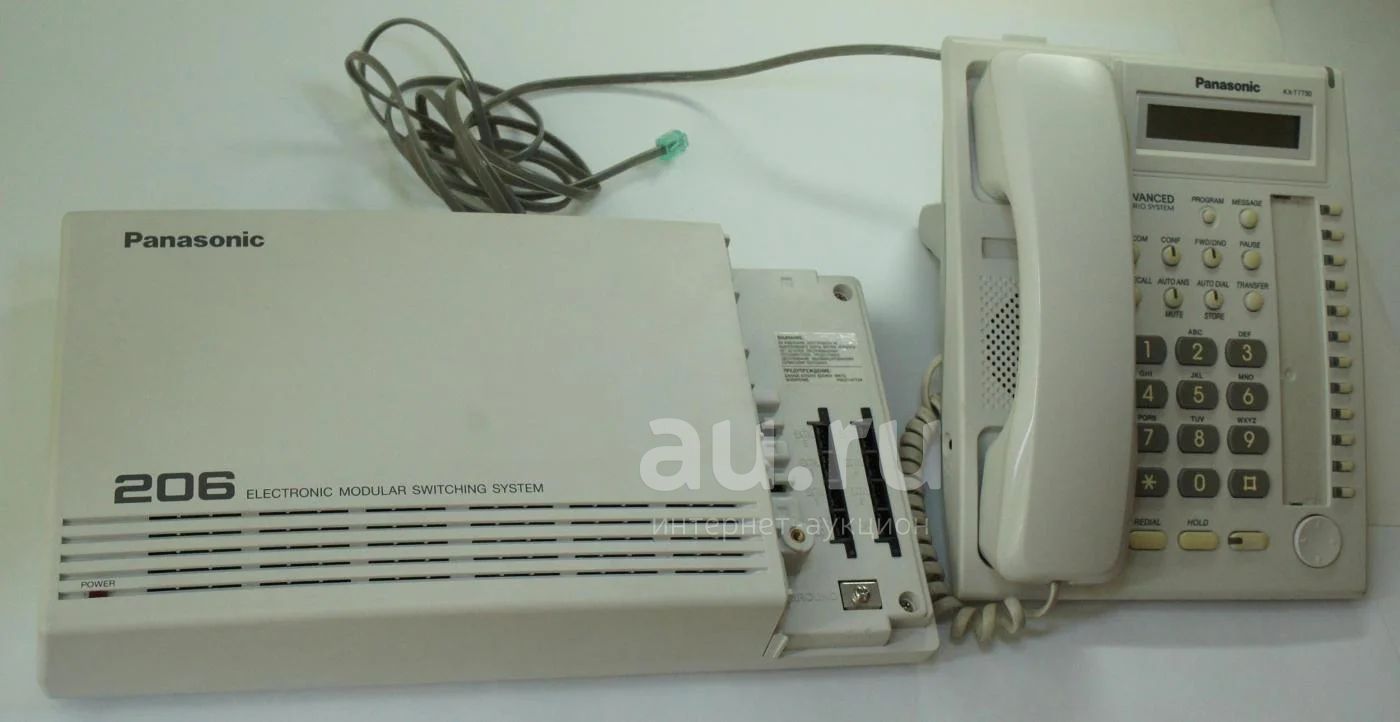 миниАТС Panasonic KX-T206RU + системникKX-T7730 б/у — купить в Казани.  Состояние: Новое. АТС на интернет-аукционе Au.ru