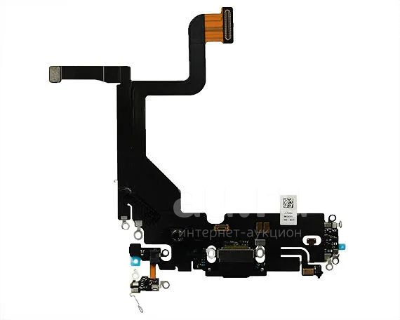 Шлейф iPhone 13 Pro на системный разъем черный 1 класс. Шлейф на Айфон ...
