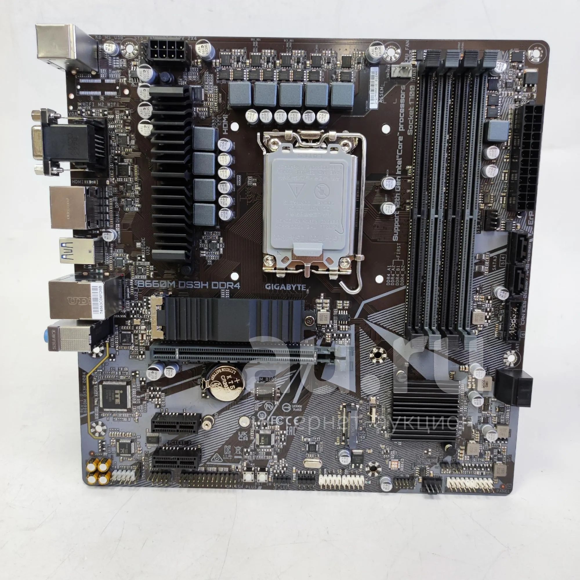 Материнская плата GIGABYTE B660M DS3H DDR4 (нет задней планки) (TR ...