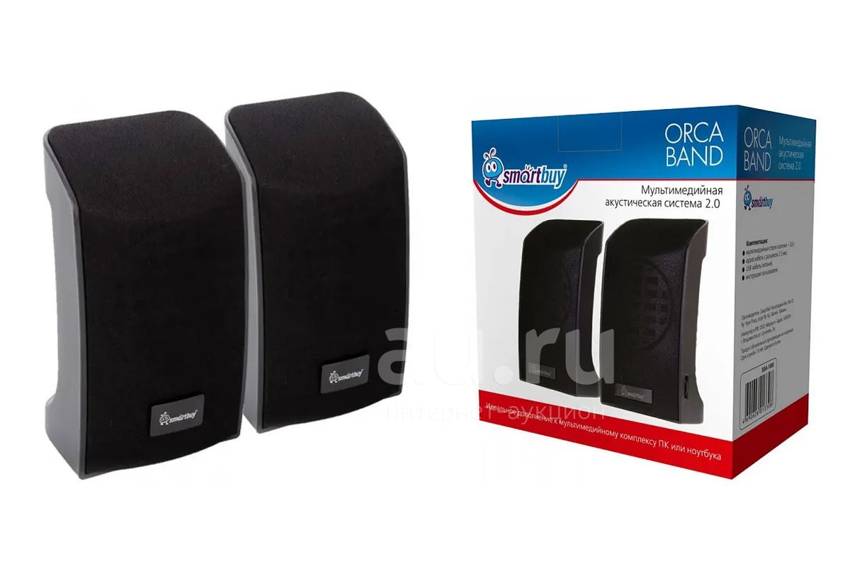 Колонки 2.0 (6 Вт) SmartBuy - Чёрный (питание от USB). В наличии на  Алексеева — купить в Красноярске. Состояние: Новое. Акустические системы на  интернет-аукционе Au.ru