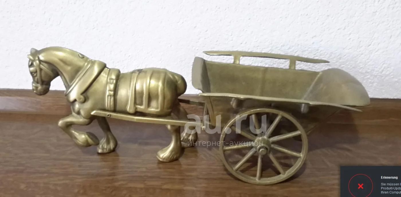 Лошадь с телегой поделка