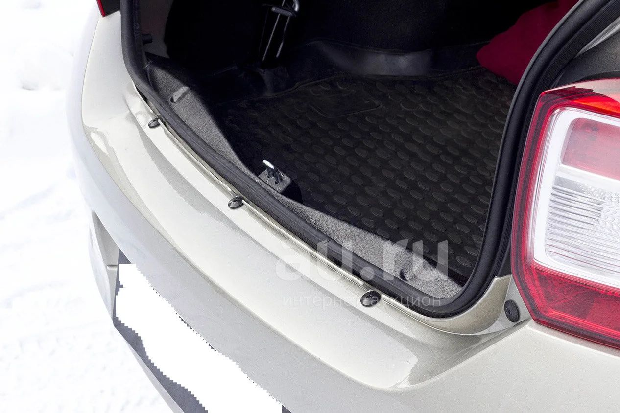 Рено Логан Накладка на порожек багажника Renault Logan 2014+ Русская ...