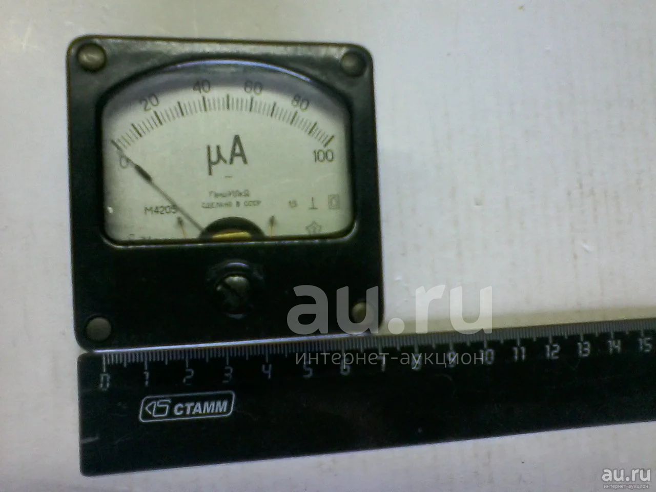 Микроамперметр М4205 0-100 мка — купить в Красноярске. Состояние: Б/у ...