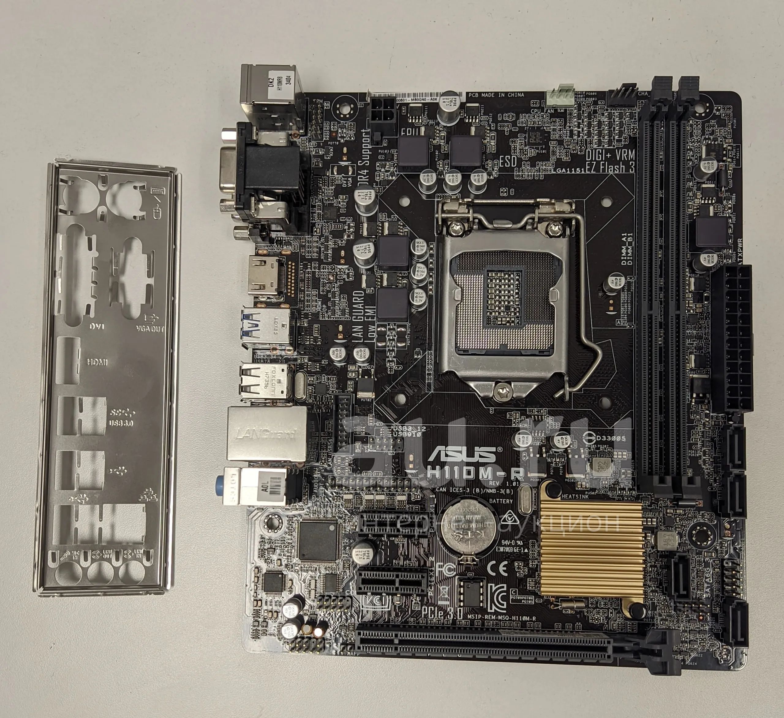 Материнская плата Asus H110M-R 1151 — купить в Красноярске. Состояние ...