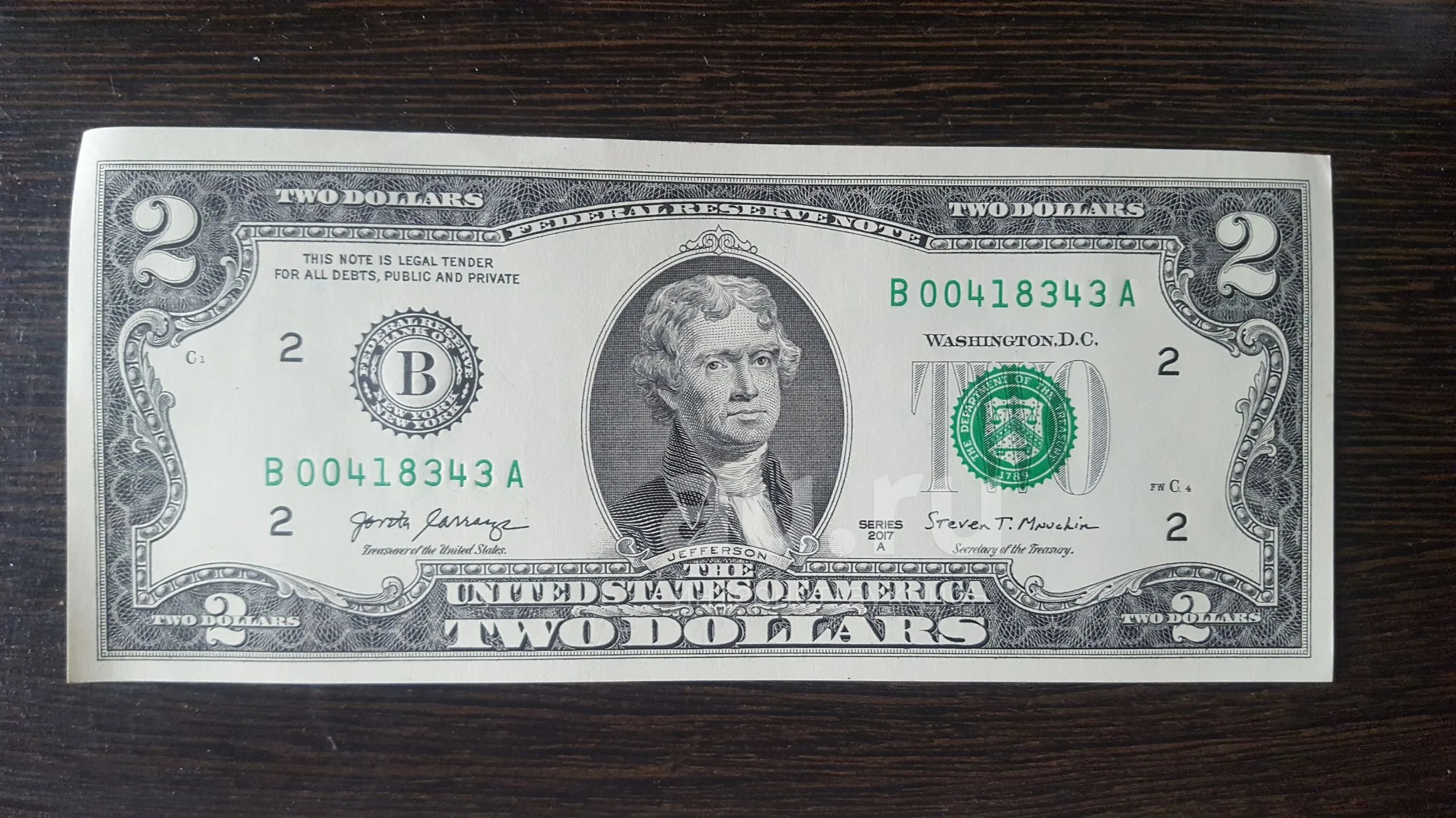 2 доллара — купить в Красноярске. Состояние: UNC (Uncirculated, Пресс ...