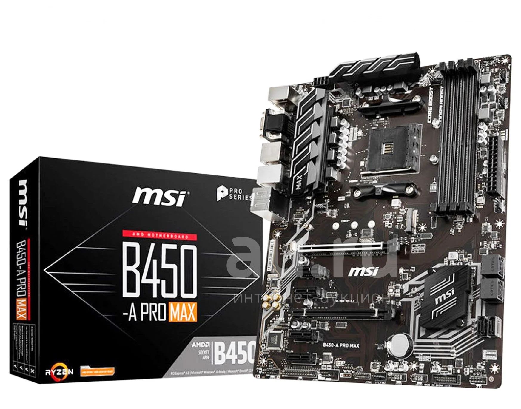 Материнская плата MSI B450-A PRO MAX. Формат АТХ. Гарантия ДНС ...