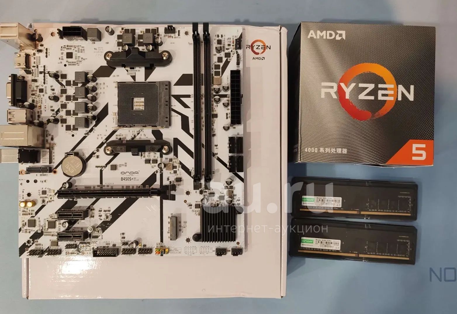Новая Мощная сборка Ryzen 5 4500 BOX + материнская плата B450m ...