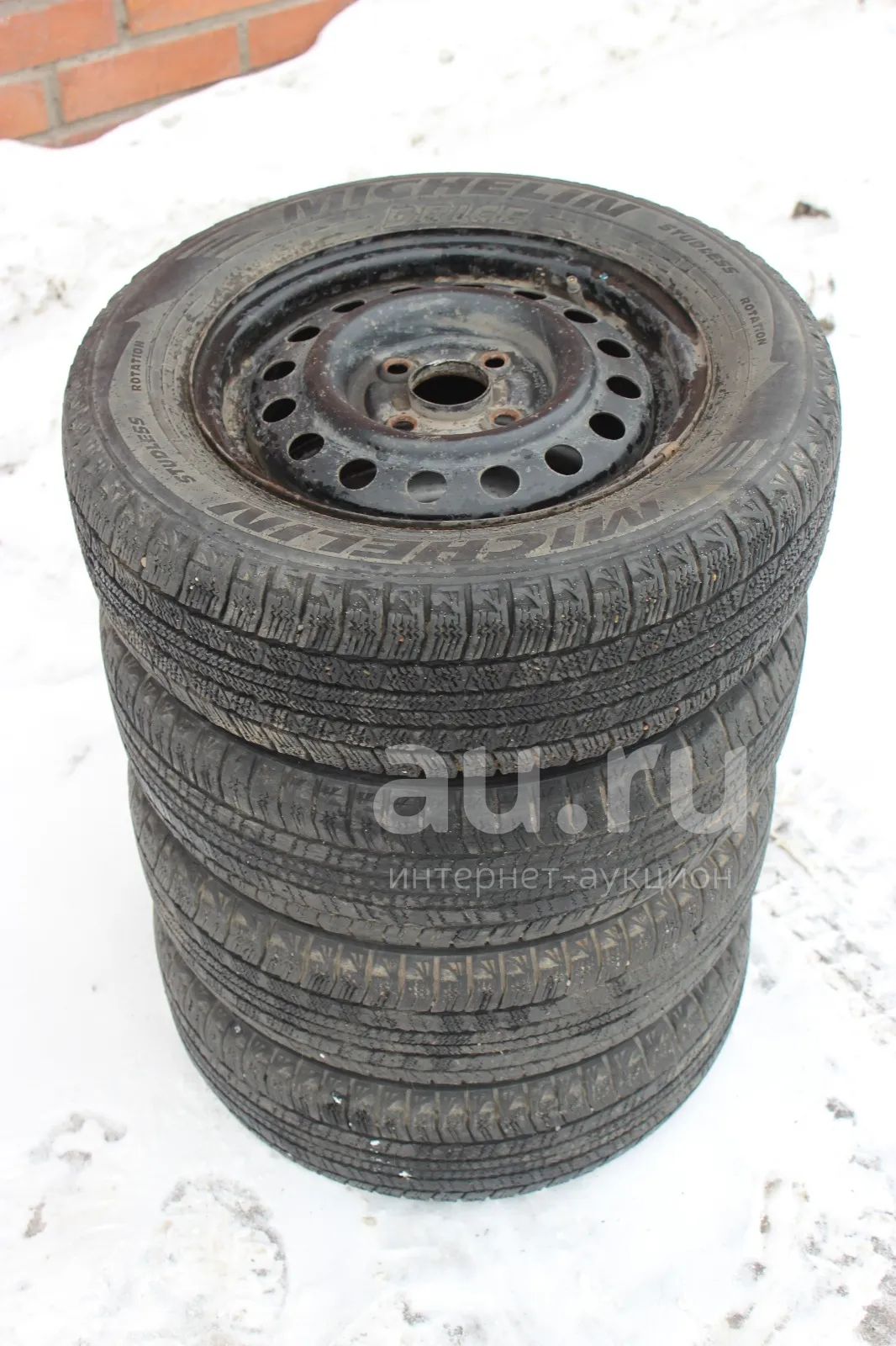 Колеса на 13, диски с шинами Michelin 165 70 13, сверловка 4 на 100 ...
