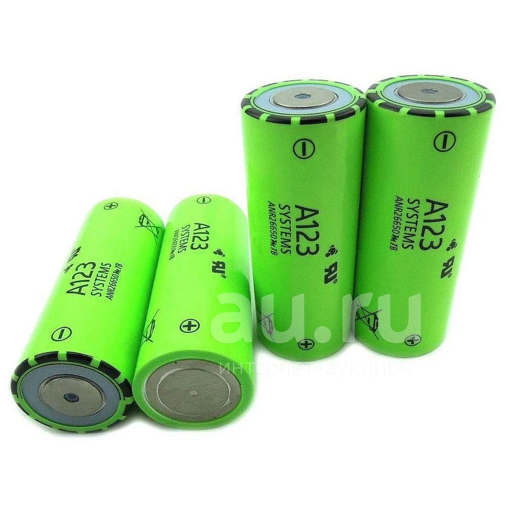 Аккумулятор Li-FePO4 A123 Systems ANR26650M1B 2500mAh/3.3в — купить в ...