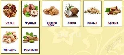 Картинки орехи карточки