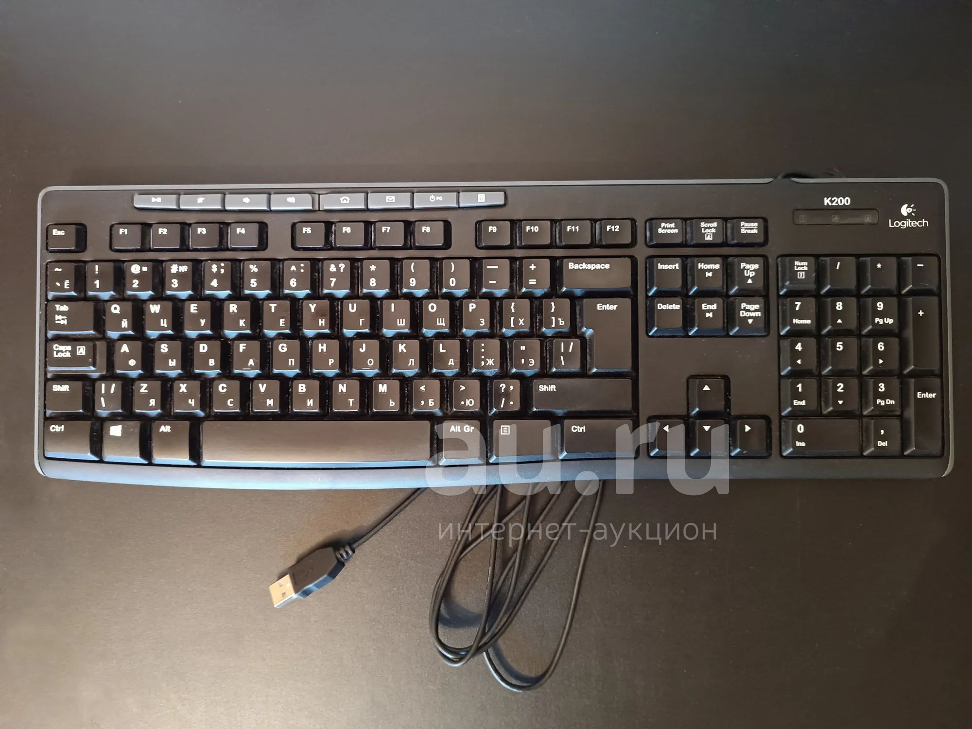 Клавиатура Logitech K200 черная — купить в Красноярске. Состояние: Б/у ...