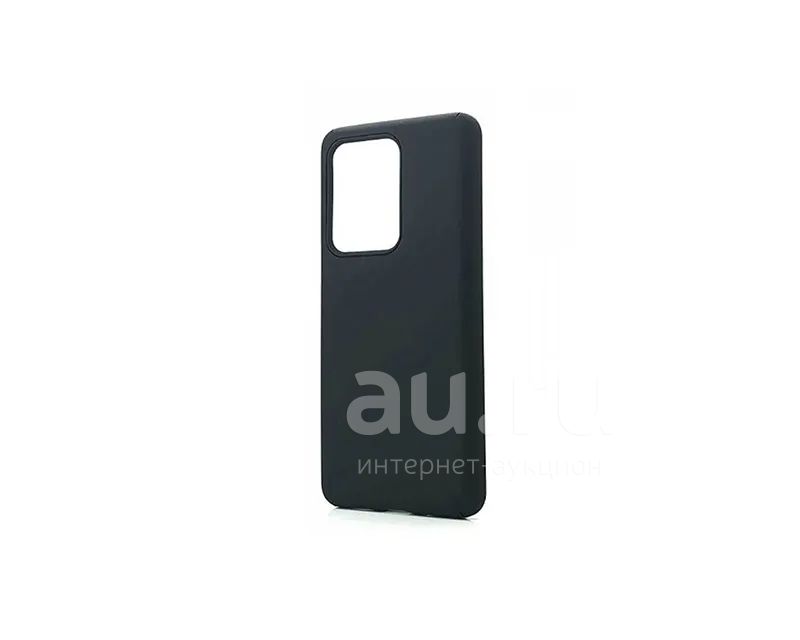 Кейс Silicon Cover для Samsung Galaxy S22 Ultra черный (без лого ...