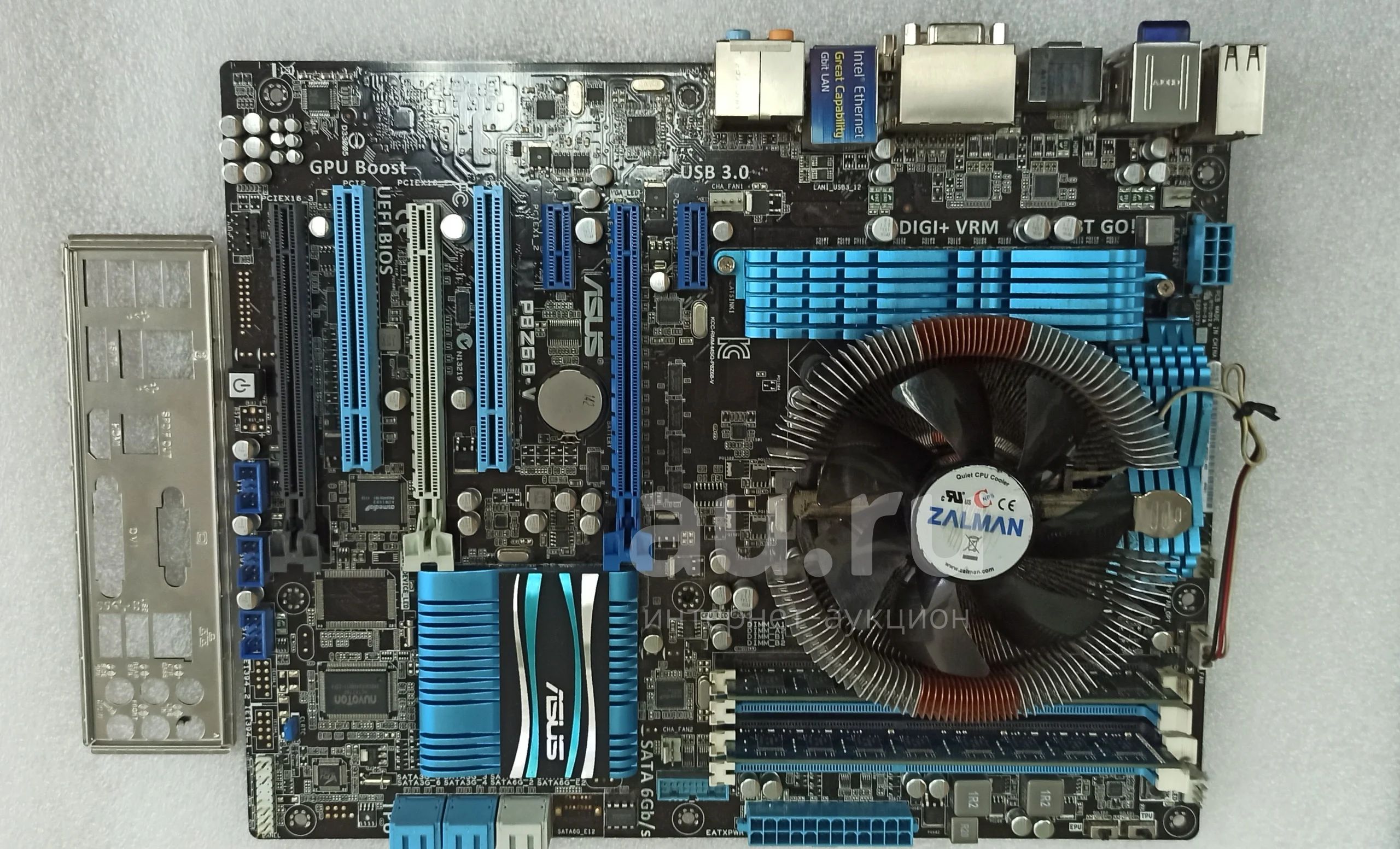 Материнская плата Asus P8H77-V+процессор Intel Core i5-2400 (3,10Mz,6Mb ...