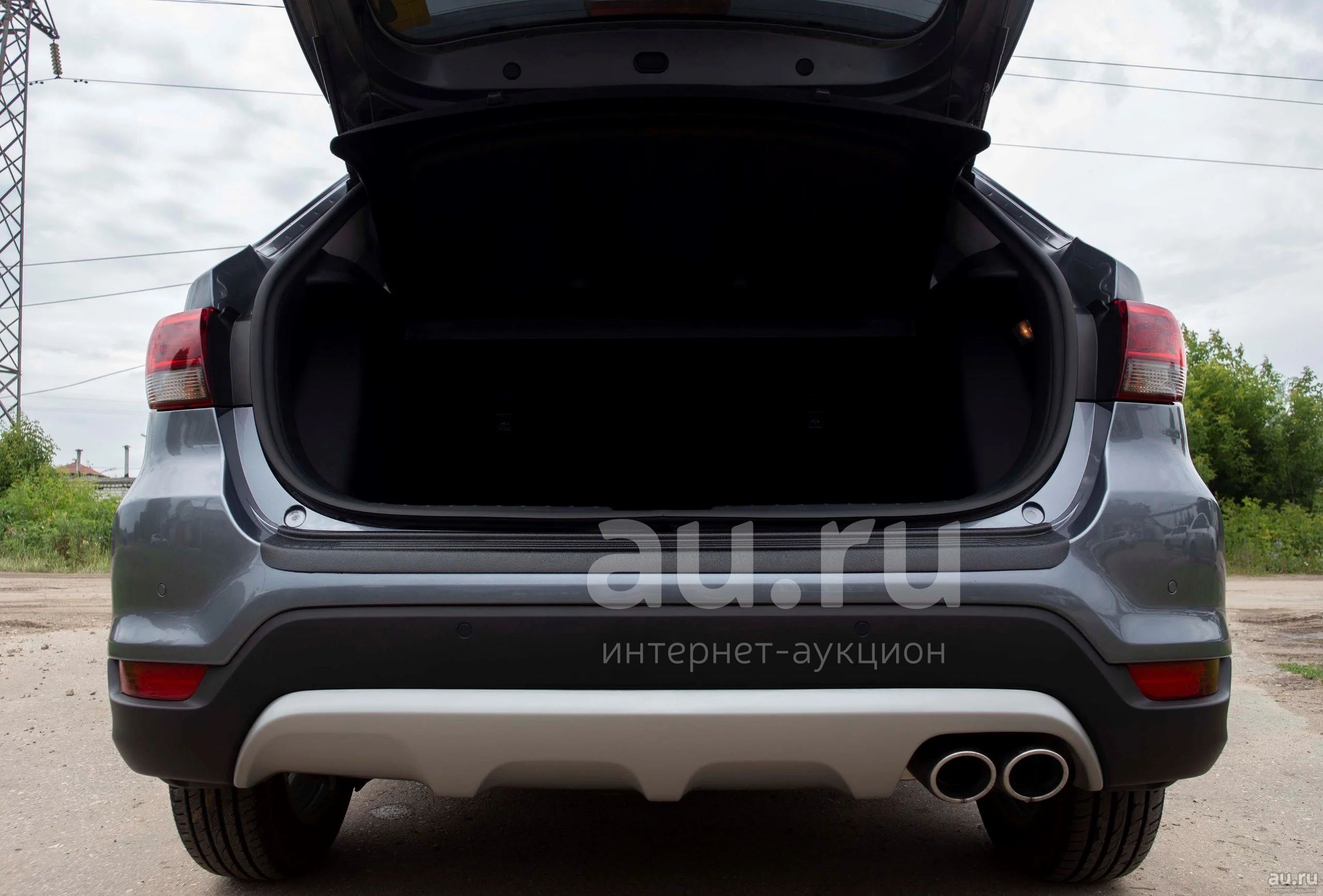 Киа Рио х лайн Накладка на задний бампер Kia Rio X-Line IV 2017 ...