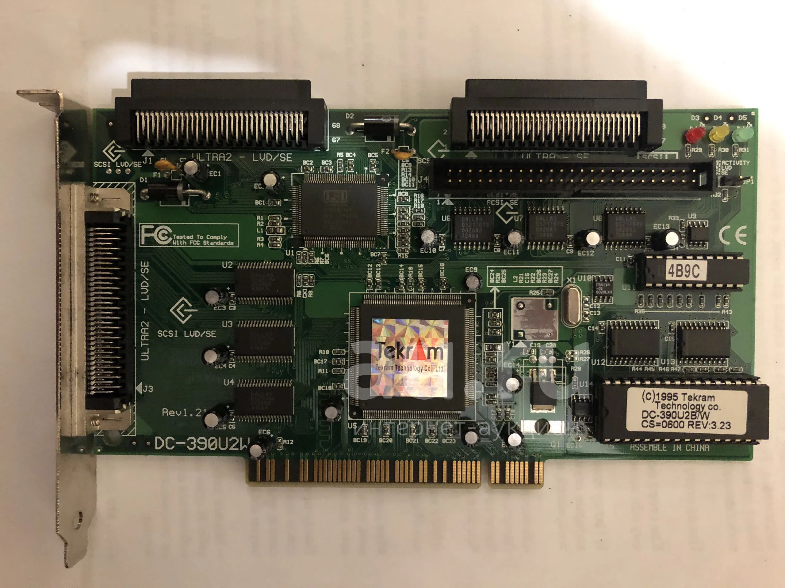 Ultra/Ultra2 SCSI контроллер Tekram DC-390U2W. Ретро — купить в ...