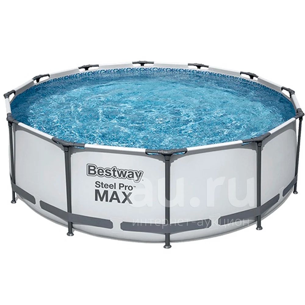 Бассейн каркасный BESTWAY Steel Pro MAX круглый 366х122см (лестн., филь ...
