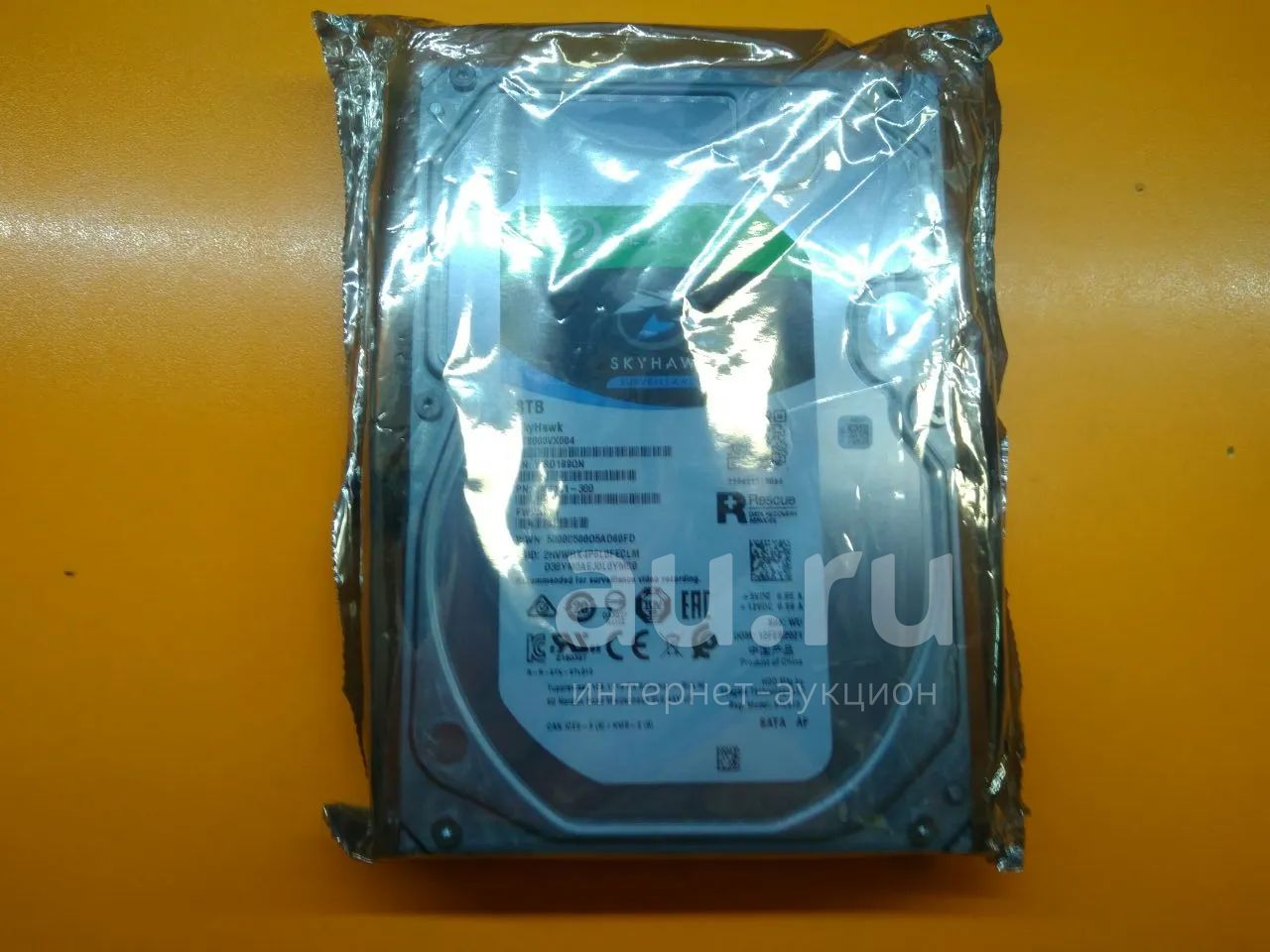 Новый жесткий диск, HDD Seagate SkyHawk ST8000VX004 3.5" 8Tb, 8тб Кэш ...