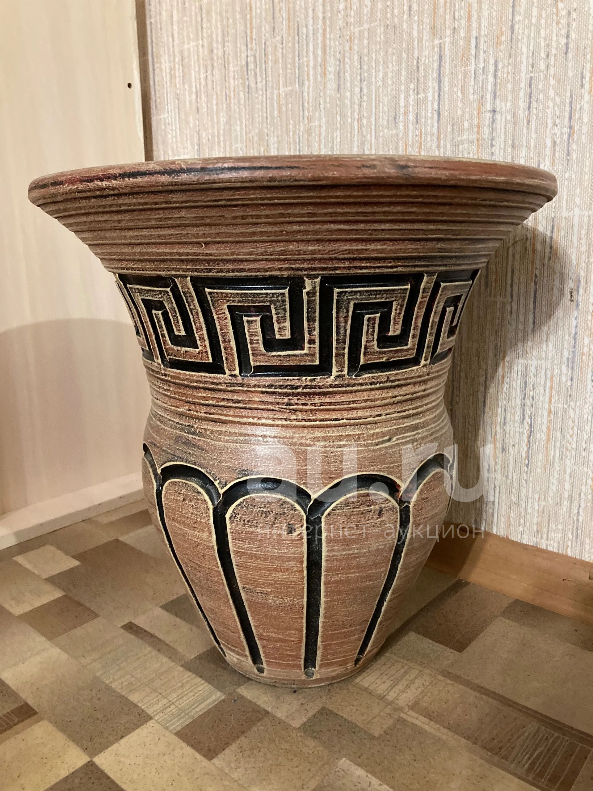 Горшок цветочный. Керамика — купить в Красноярске. Состояние: Б/у ...