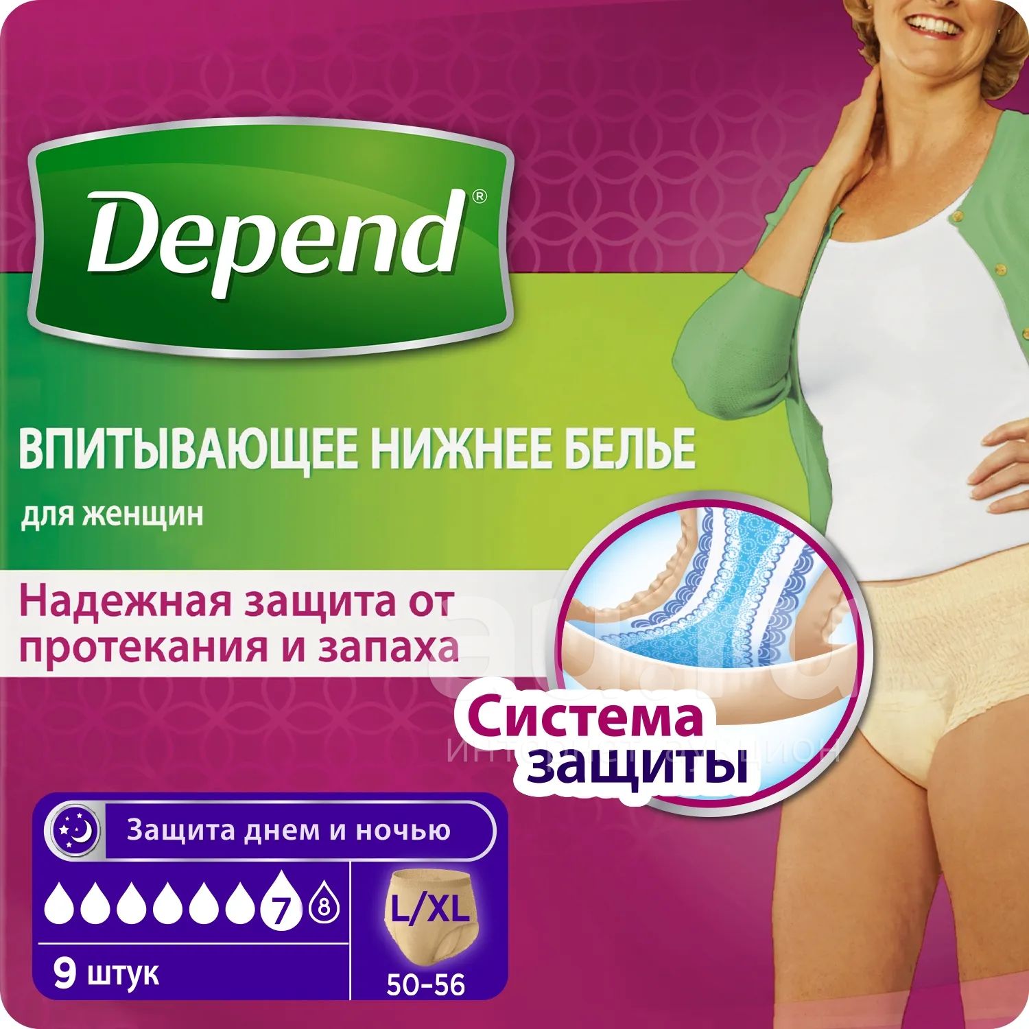 Купить Depend Для Женщин L Xl