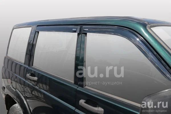 Дефлектор uaz patriot уаз патриот voron glass (накладные/скотч ...