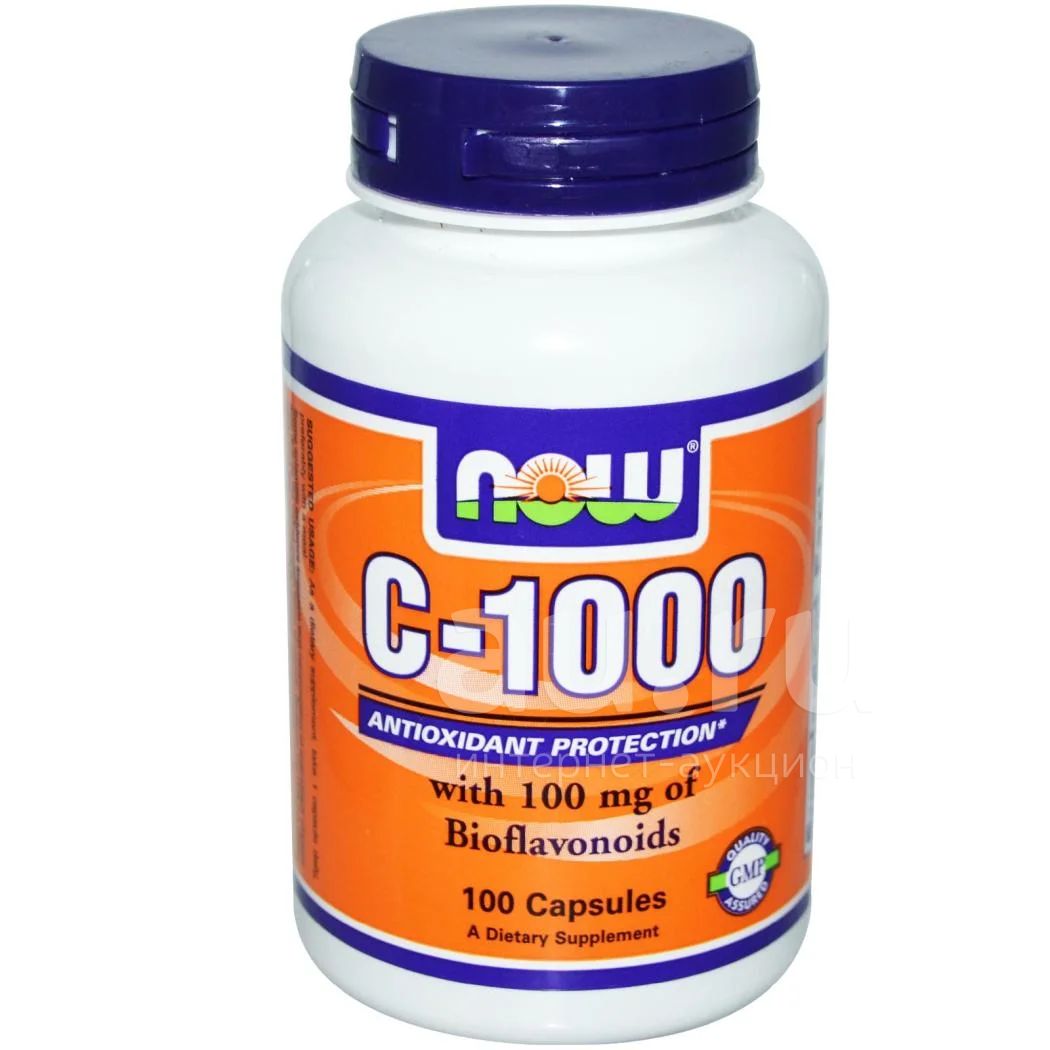 NOW C-1000 100 caps (Спортивное питание, витамины, Витамин С, нау) 100 ...