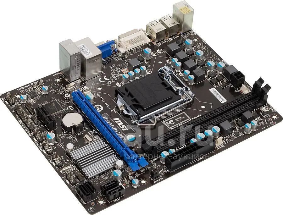 Материнская плата MSI H61M-P31/W8 Socket 1155 неисправная — купить в ...