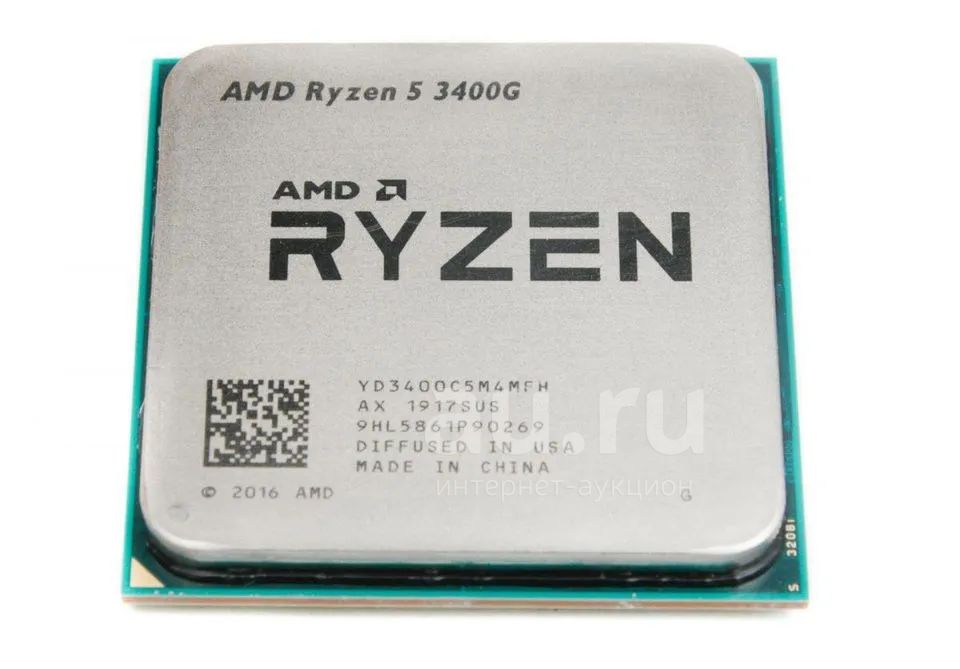 Процессор AMD Ryzen 5 3400G, 4 ядра, 8 потоков CPU (3,7-4,2) 6МБ кэш ...
