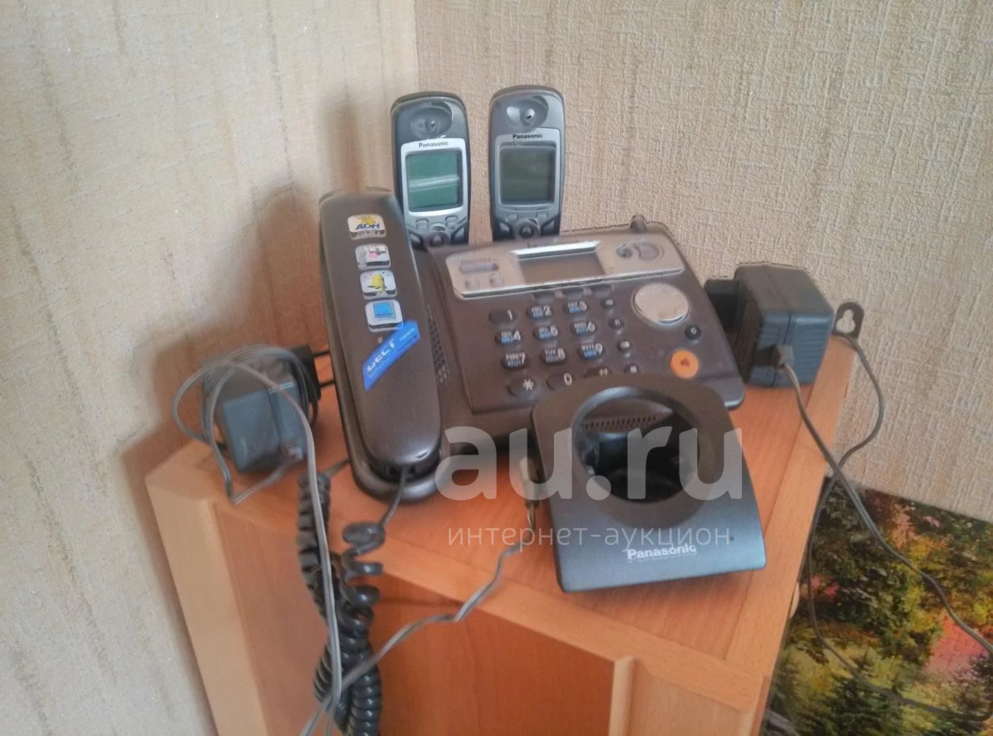 Стационарный телефон с автоответчиком Panasonic KX-TCD-540RUT + 2  переносные трубки — купить в Красноярске. Состояние: Б/у. DECT и  радиотелефоны на интернет-аукционе Au.ru