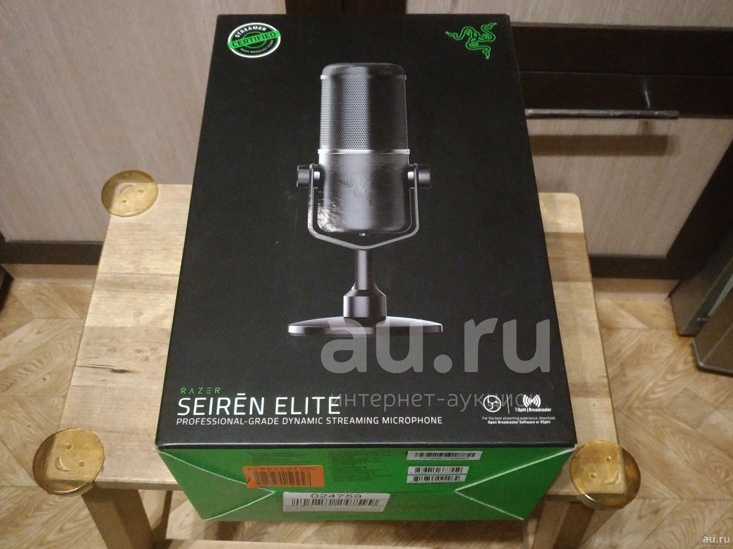 Профессиональный динамический стриминговый микрофон Razer Seiren Elite ...