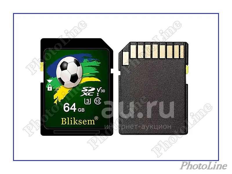 Карта памяти Bliksem SD HC на 64 Гигабайта (64Gb, class 10 SD 64 Gb ...